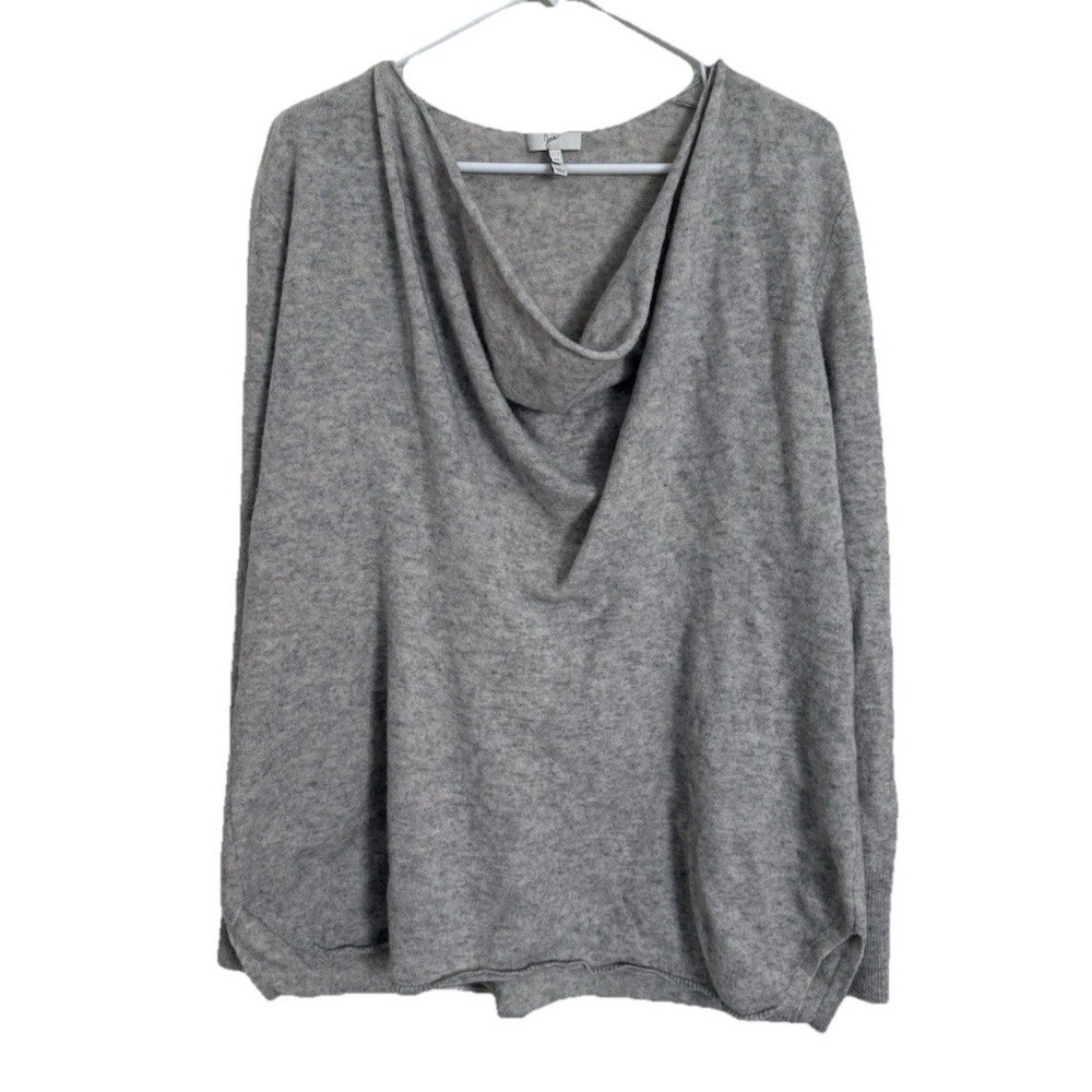 Joie cowl neck Long Sleeve sweater Top womens Medium Wool Cashmere Minimalist